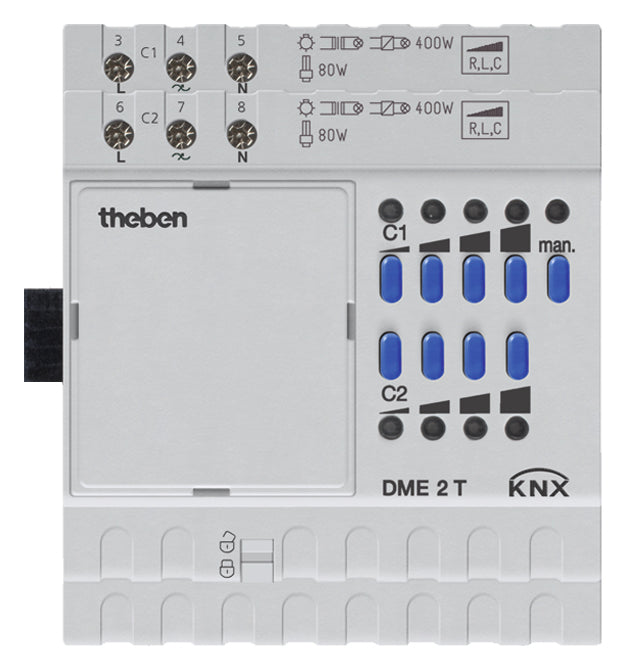 THEBEN KNX Universal-Dimmaktor 2-fach, Erweiterungsgerät THEBEN KNX Universal-Dimmaktor 2-fach, Erweiterungsgerät